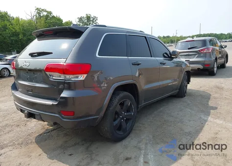 2015 Jeep Grand Cherokee Overland z USA, uszkodzony, nr VIN 1C4RJFCT4FC190728